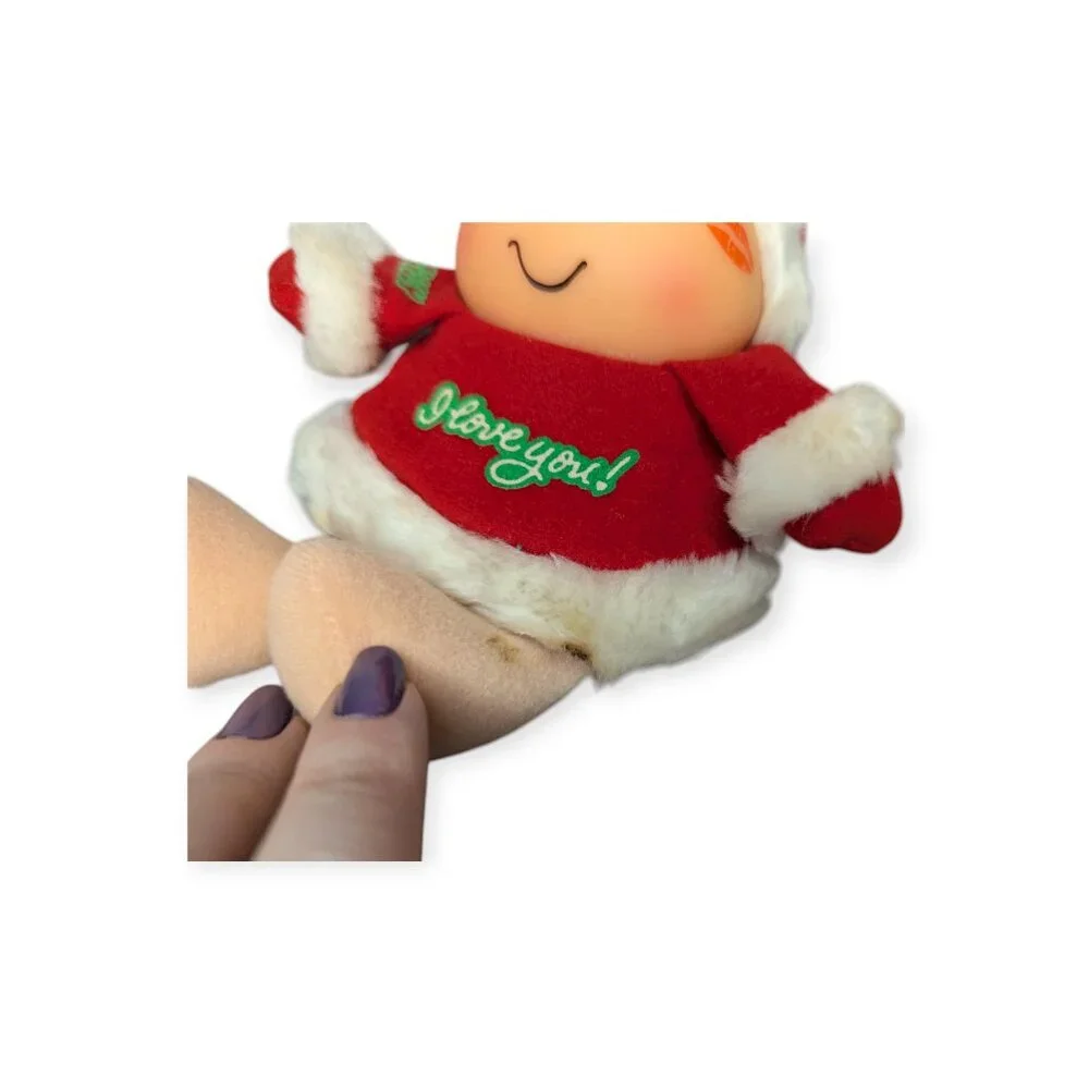 Vintage 1986 American Greetings Santa Ziggy I Love You Plush Christmas